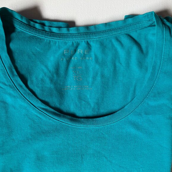 Alfred Sung Teal Long Sleeve Tee - Picture 1 of 3